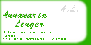 annamaria lenger business card